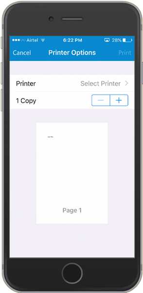 QR Code Printer Options