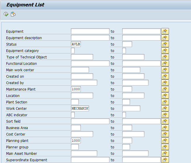 Configure staging table for Equipment and Functional Location master