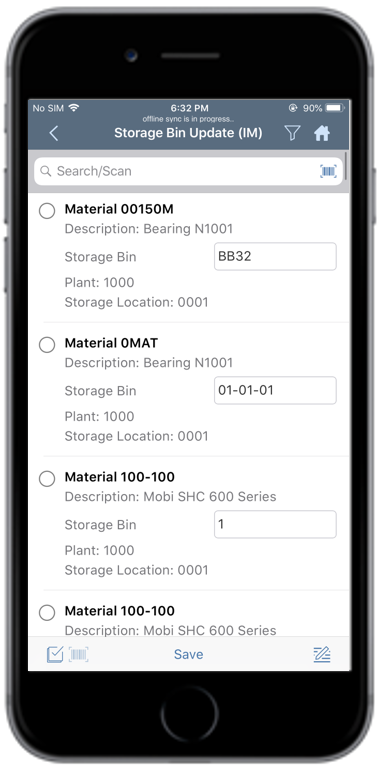 Material Document List
