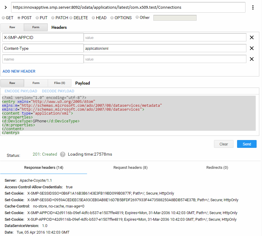 X509 RESTClient Response