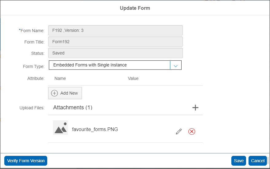 Add reference documents to the form