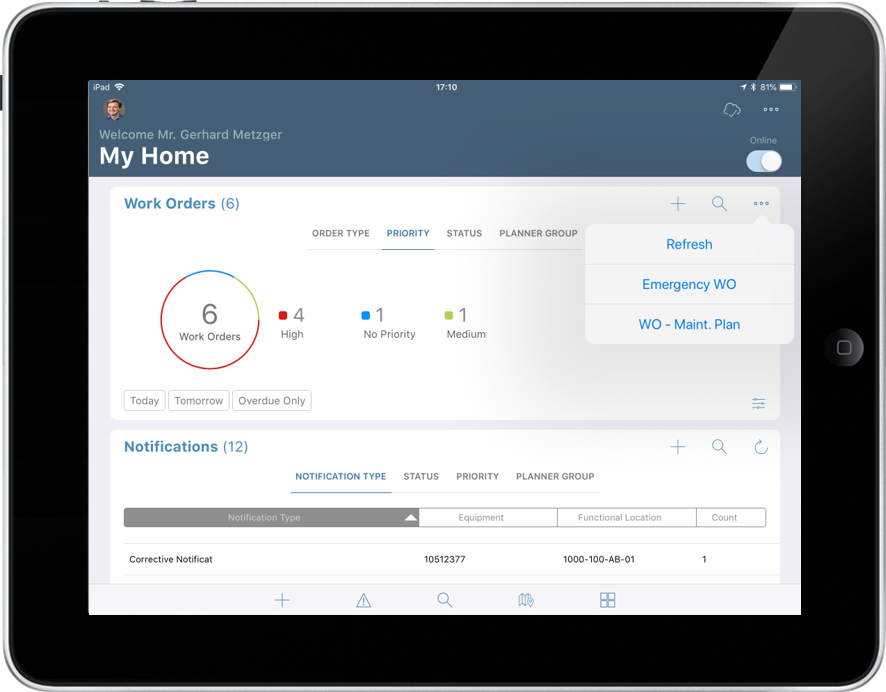 Image of manual work order create