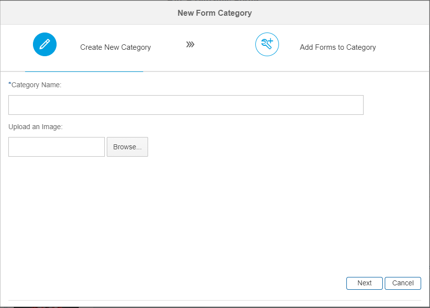 Fill Category Details