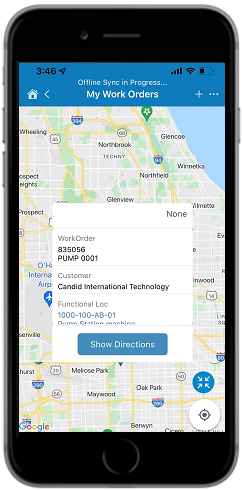 Navigate to Work Locations using Maps
