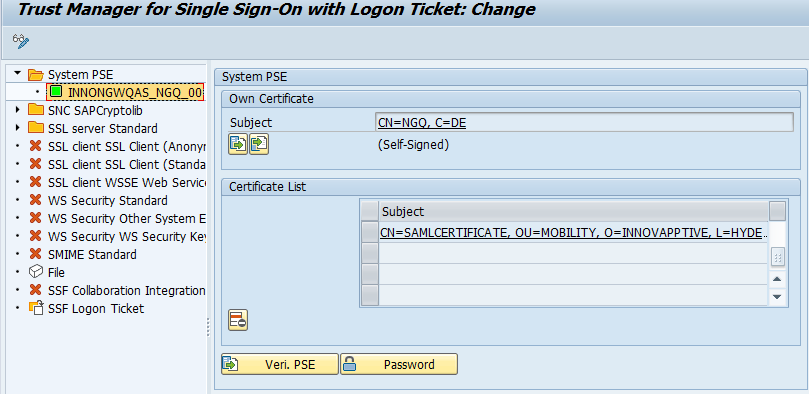 Import Certificate