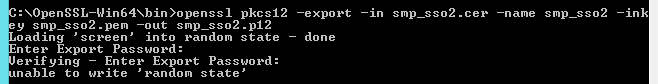 PKCS12 keypair command