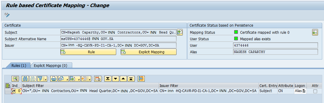 Certificate Status