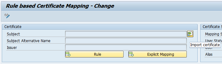 Import Certificate