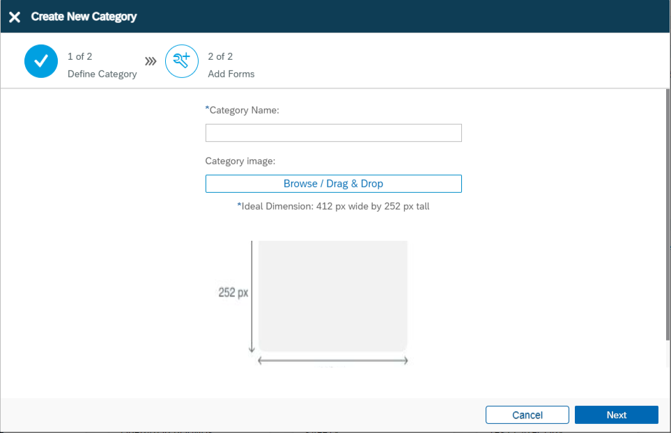 Fill Category Details