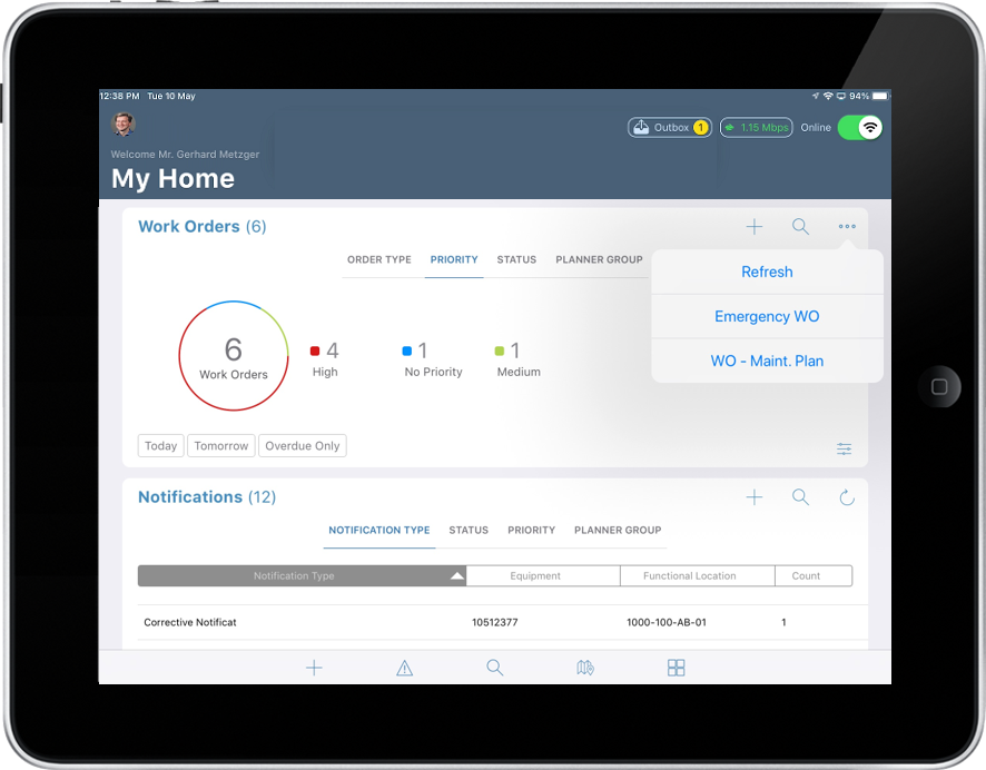 Image of manual work order create