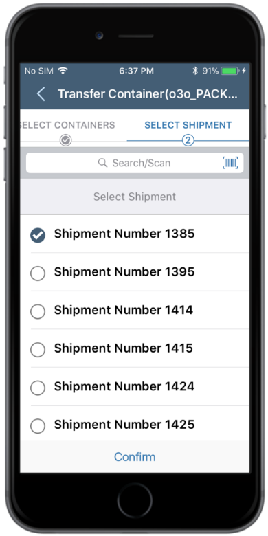Select Shipment