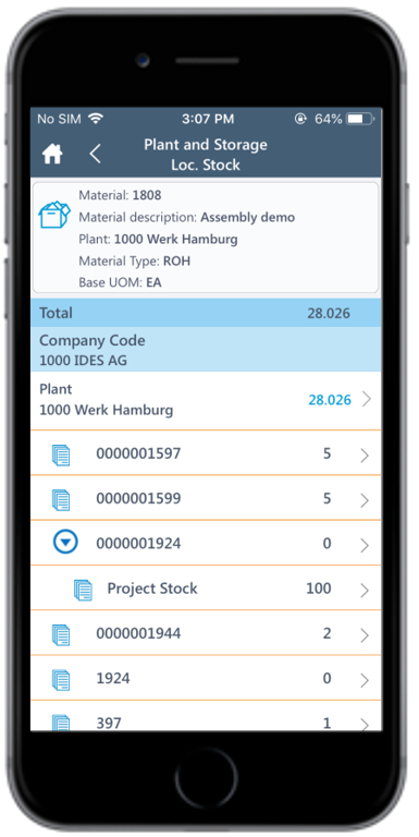 Plant and Storage Location Stock