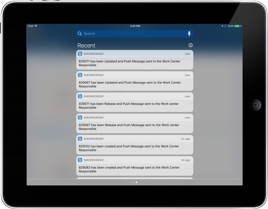 Image of push notifications