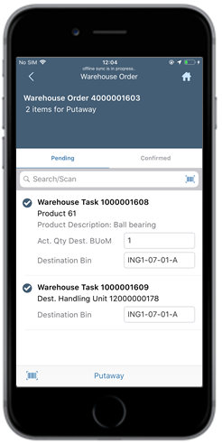 Warehouse Order Line Items
