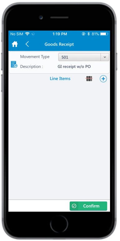 Goods Receiving using Movement Type