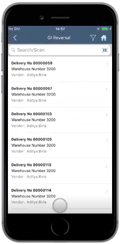 Outbound Delivery Documents List