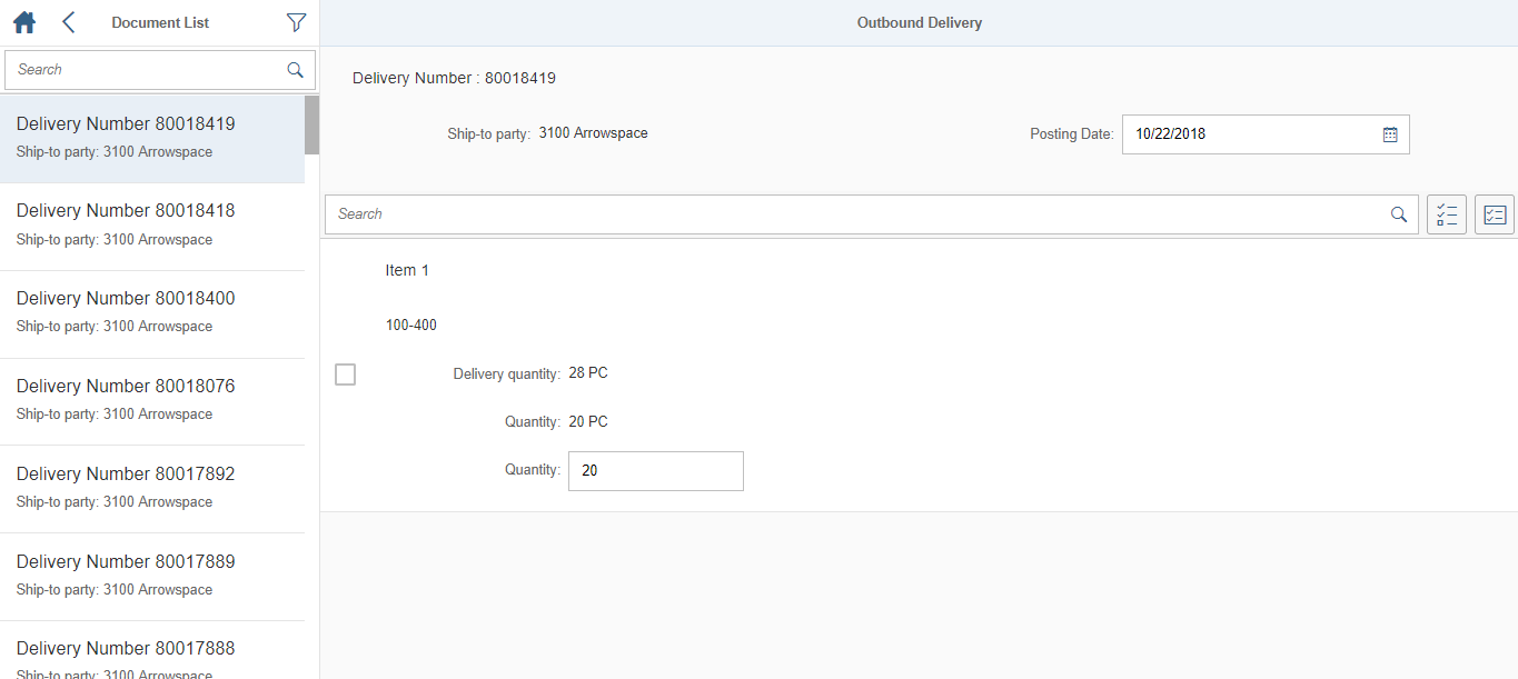 UI5 Screen 2