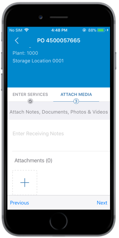 Attach Media tab
