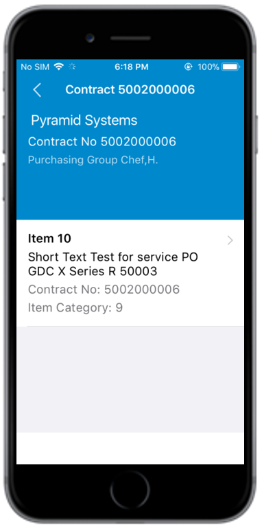Contract List Item
